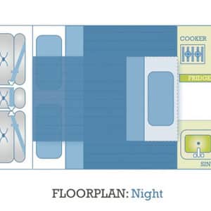Lucky-Roadie-High-Top-Campervan-2-Berth-Night Lucky-Roadie-High-Top-Campervan-2-Berth-Night